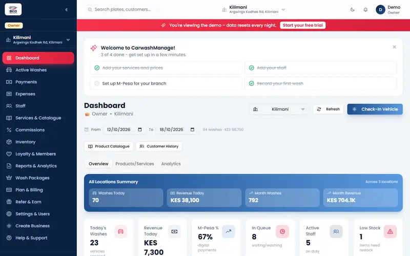 CarwashManage — From Client Build to Multi-Tenant SaaS - Image 2