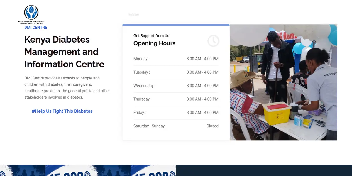 DMI Centre & KDDA — Diabetes NGO Websites - Main
