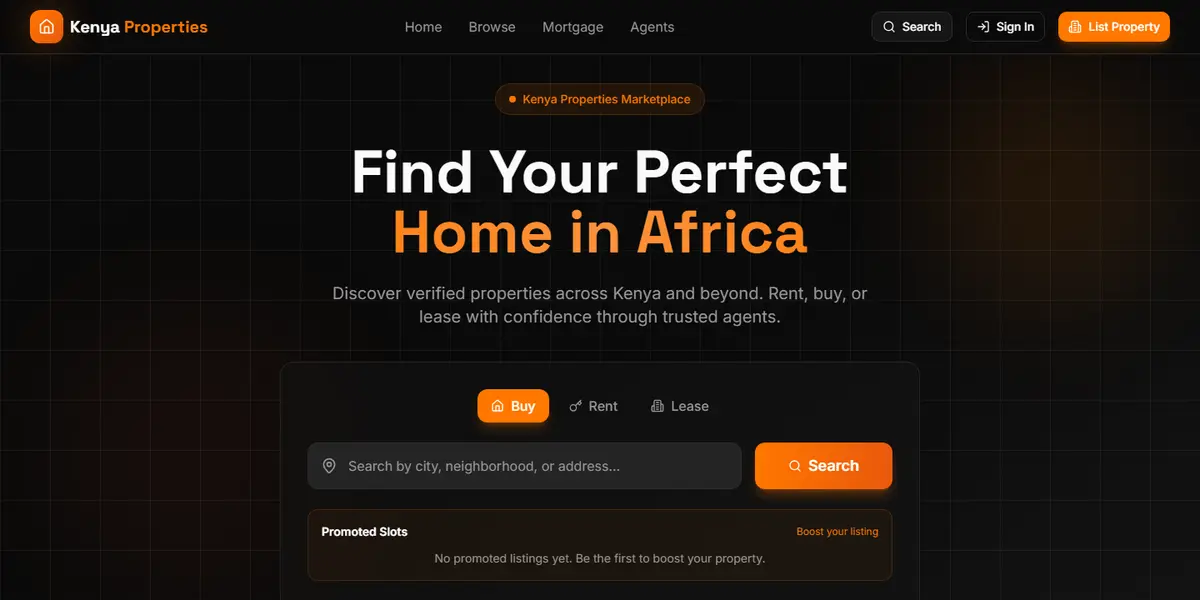 Kenya Properties Platform - Main